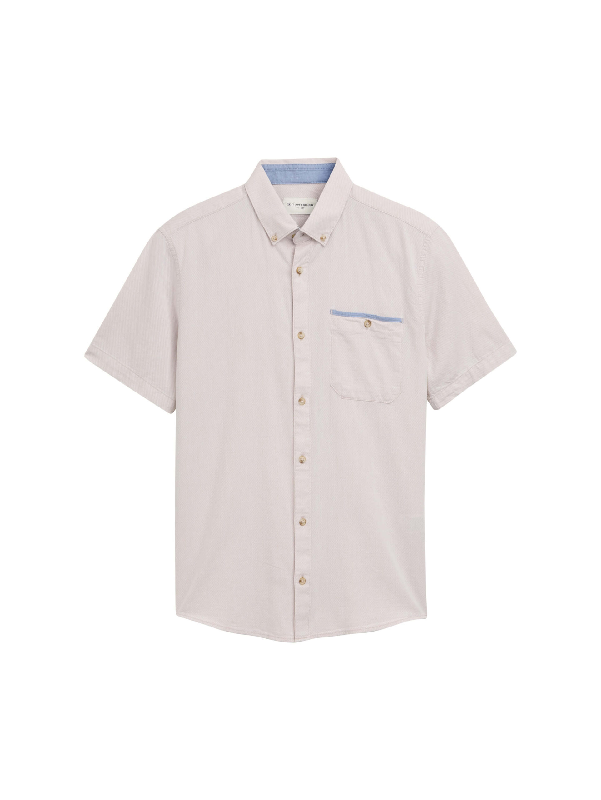 fitted structured slubyarn shirt