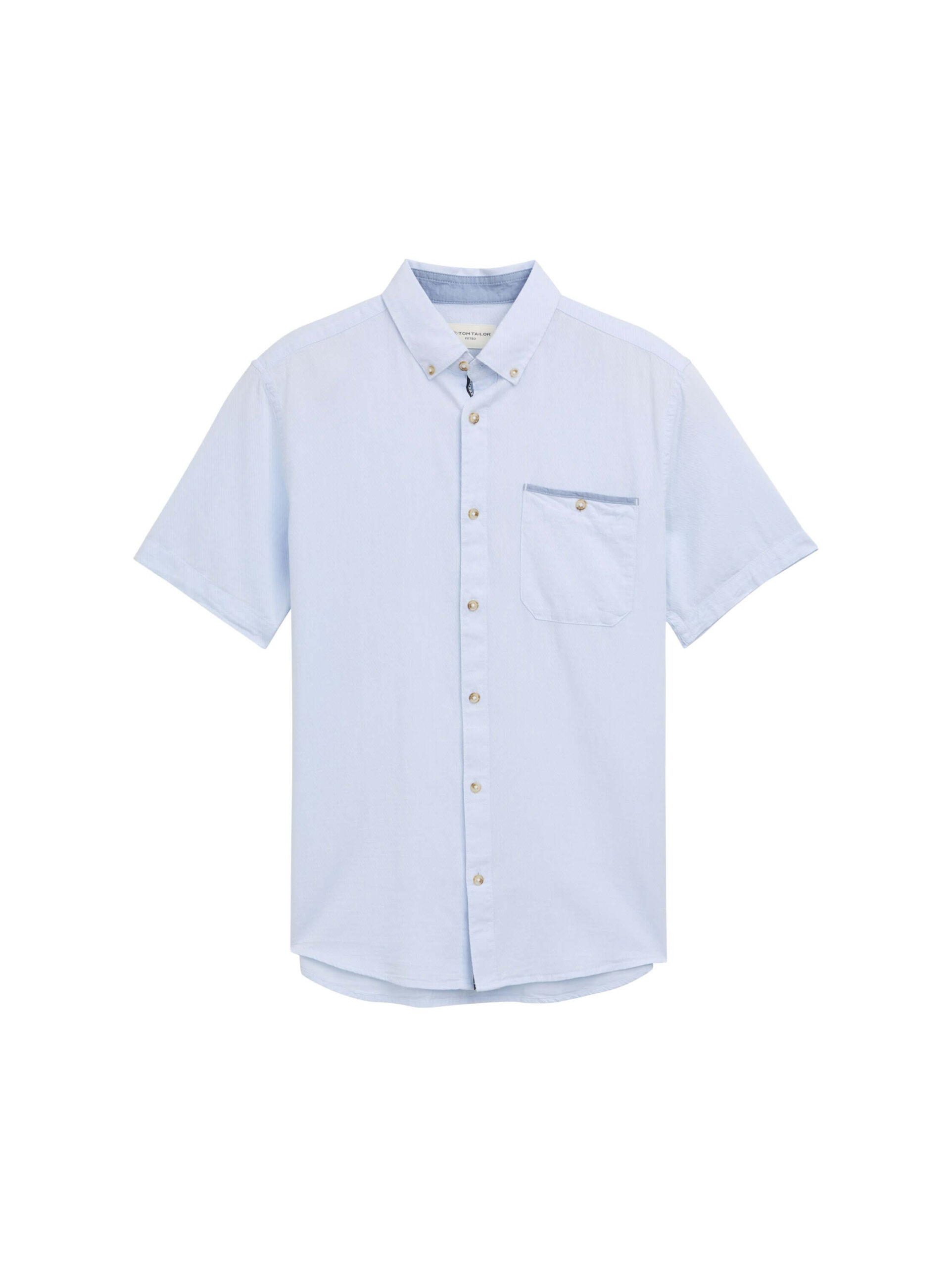 fitted structured slubyarn shirt