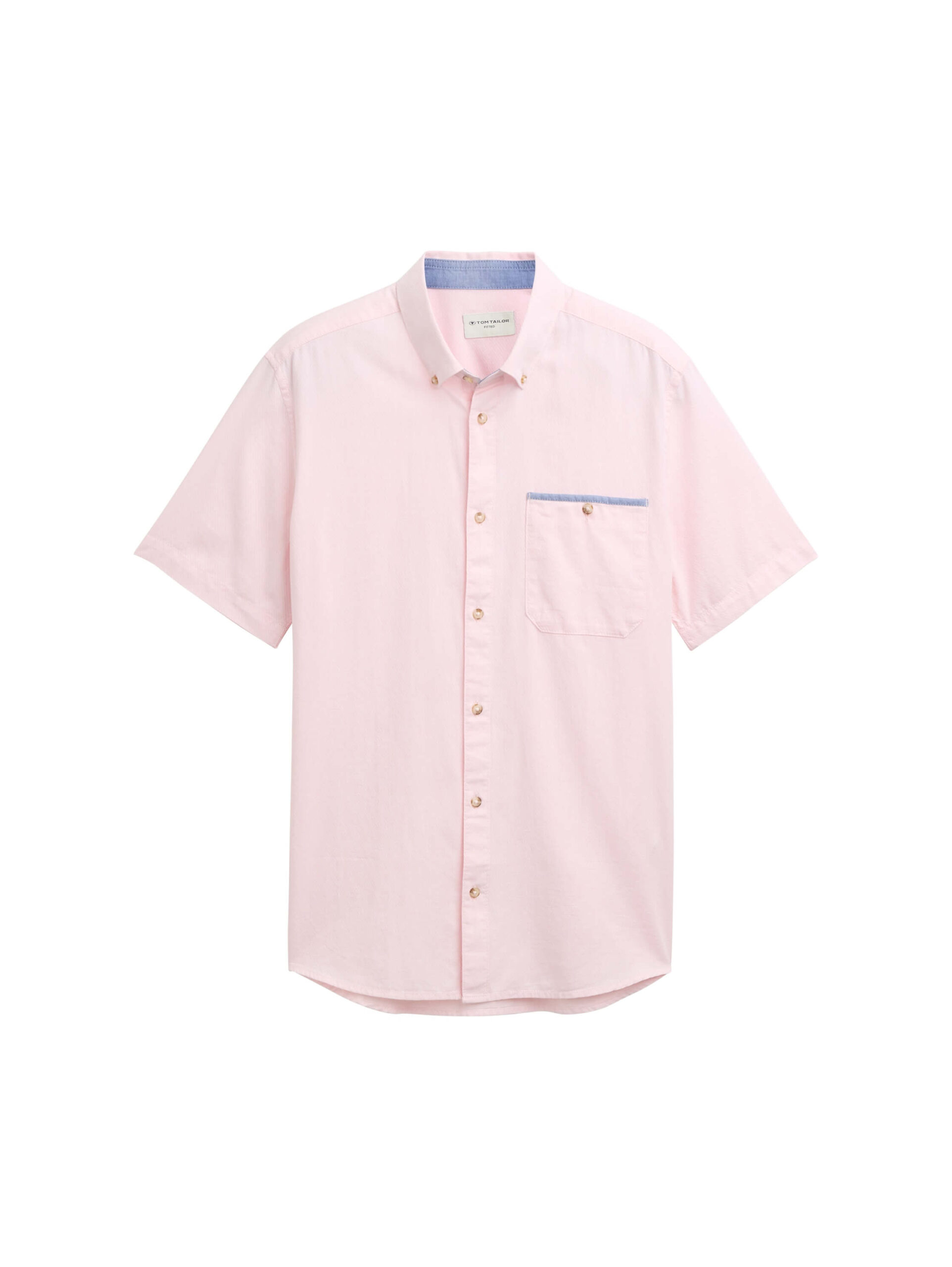 fitted structured slubyarn shirt
