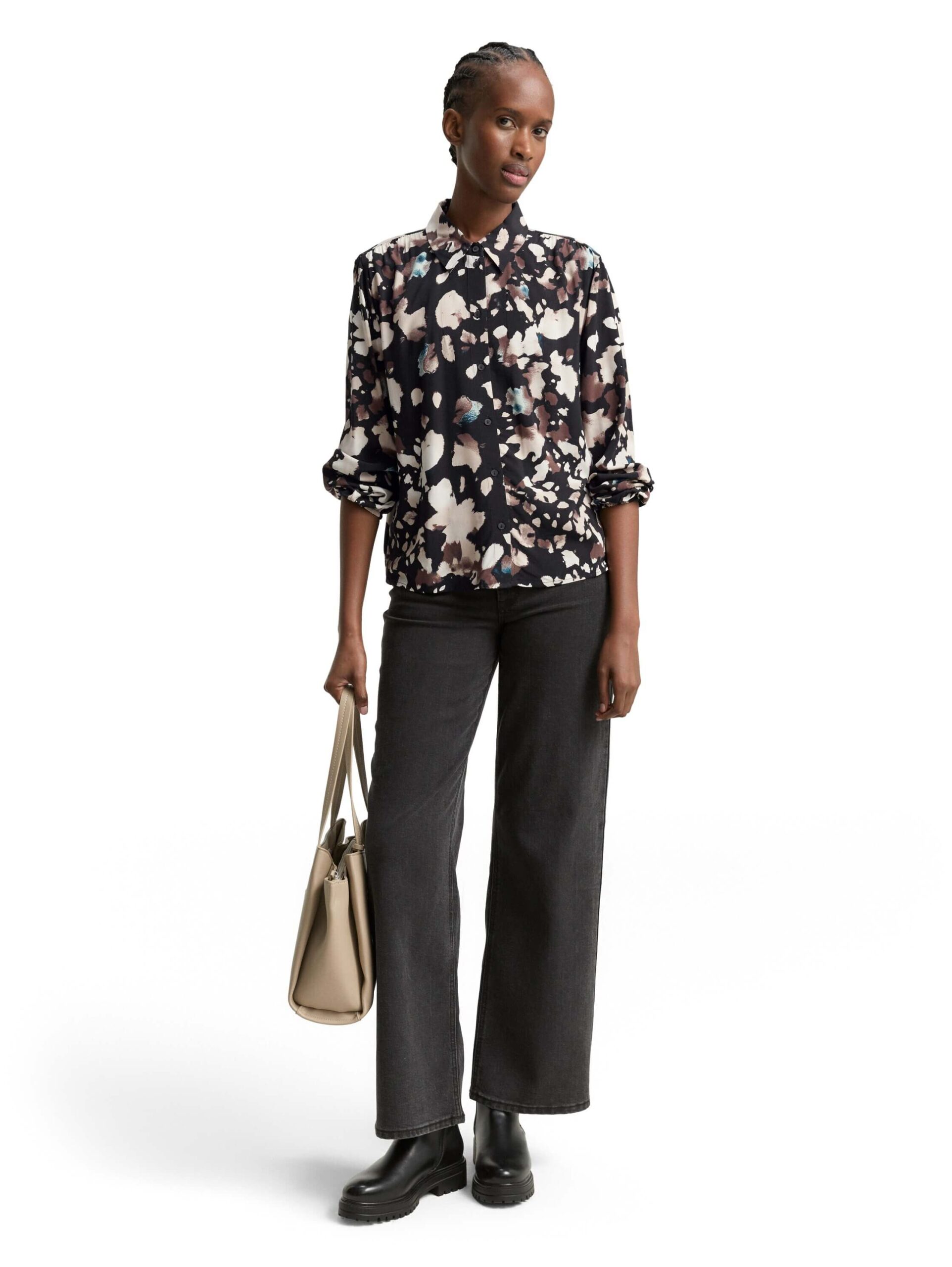 feminine blouse with placket