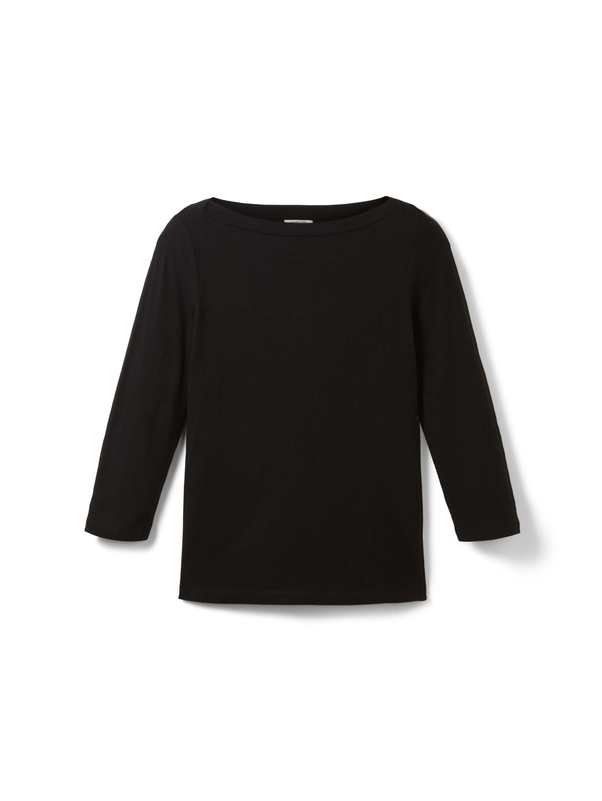 T-shirt with a submarine neckline