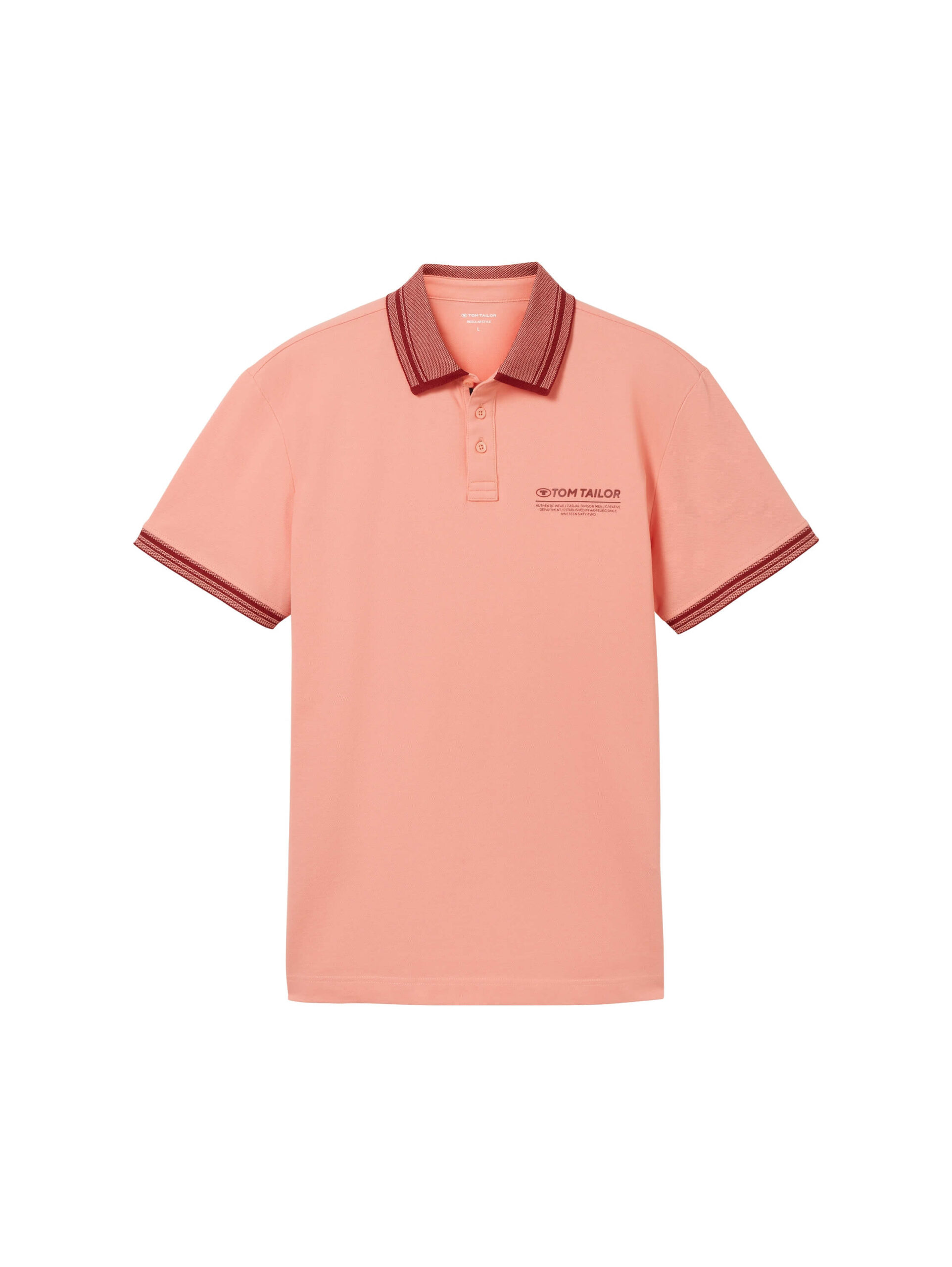 Polo shirt with a logo print
