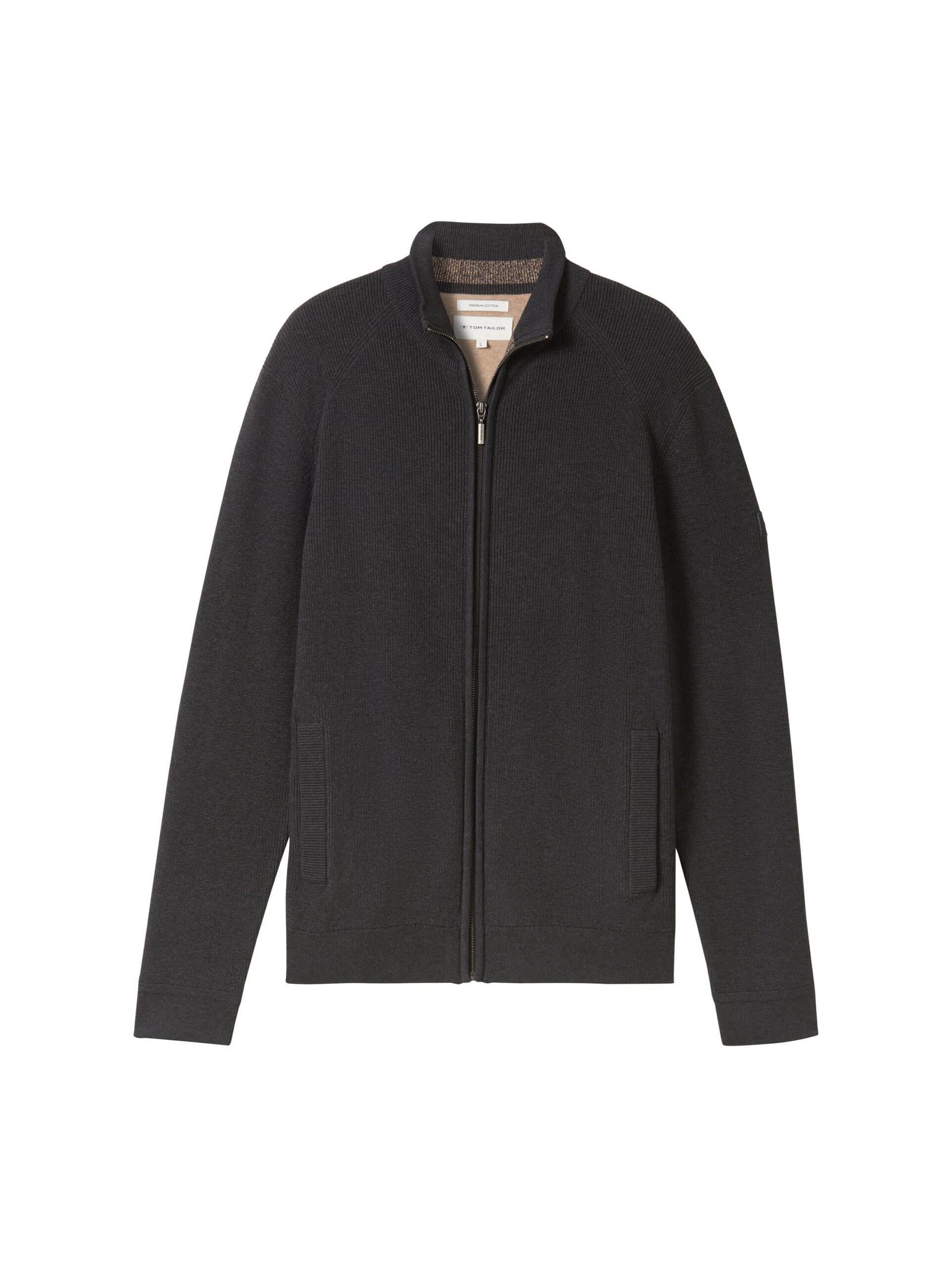 structured knit jacket