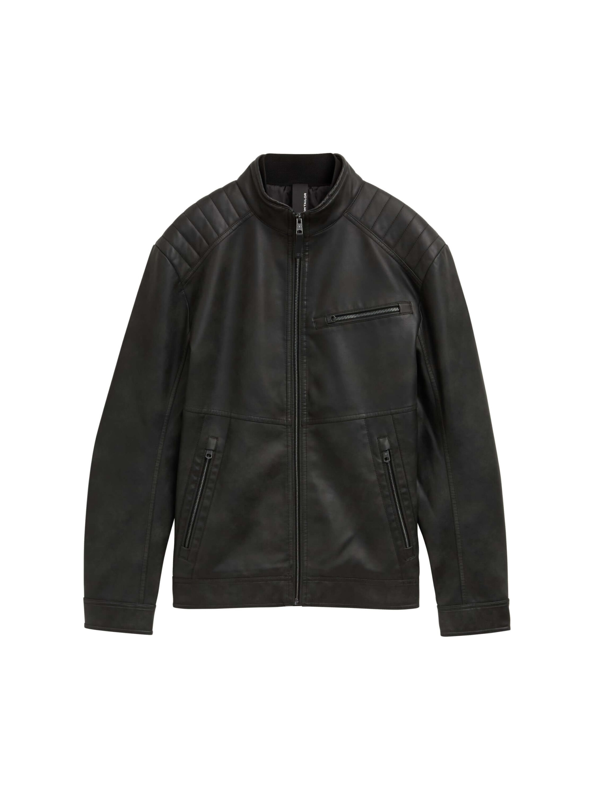 suede fake leather biker