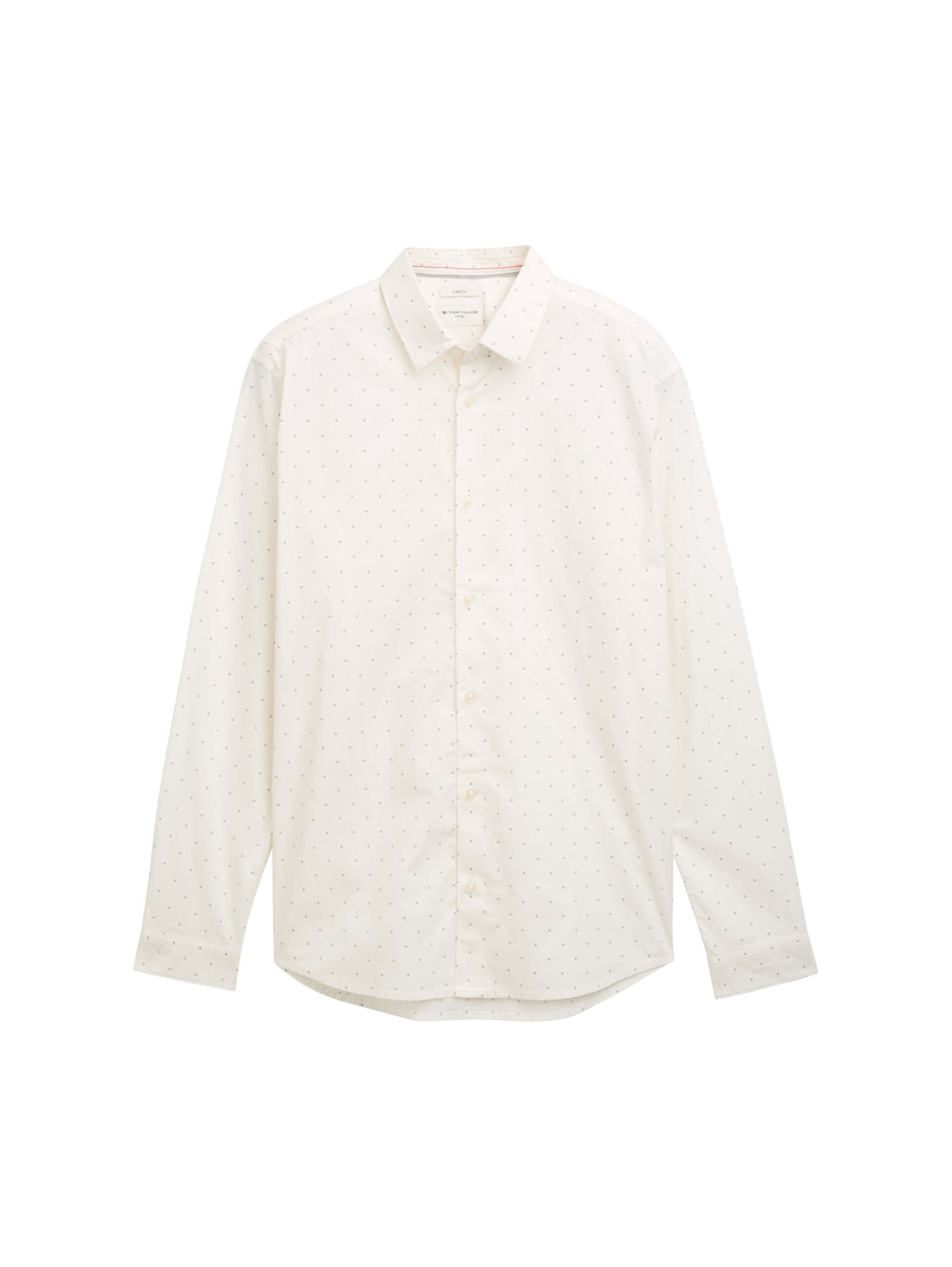 fitted printed stretch shirt
