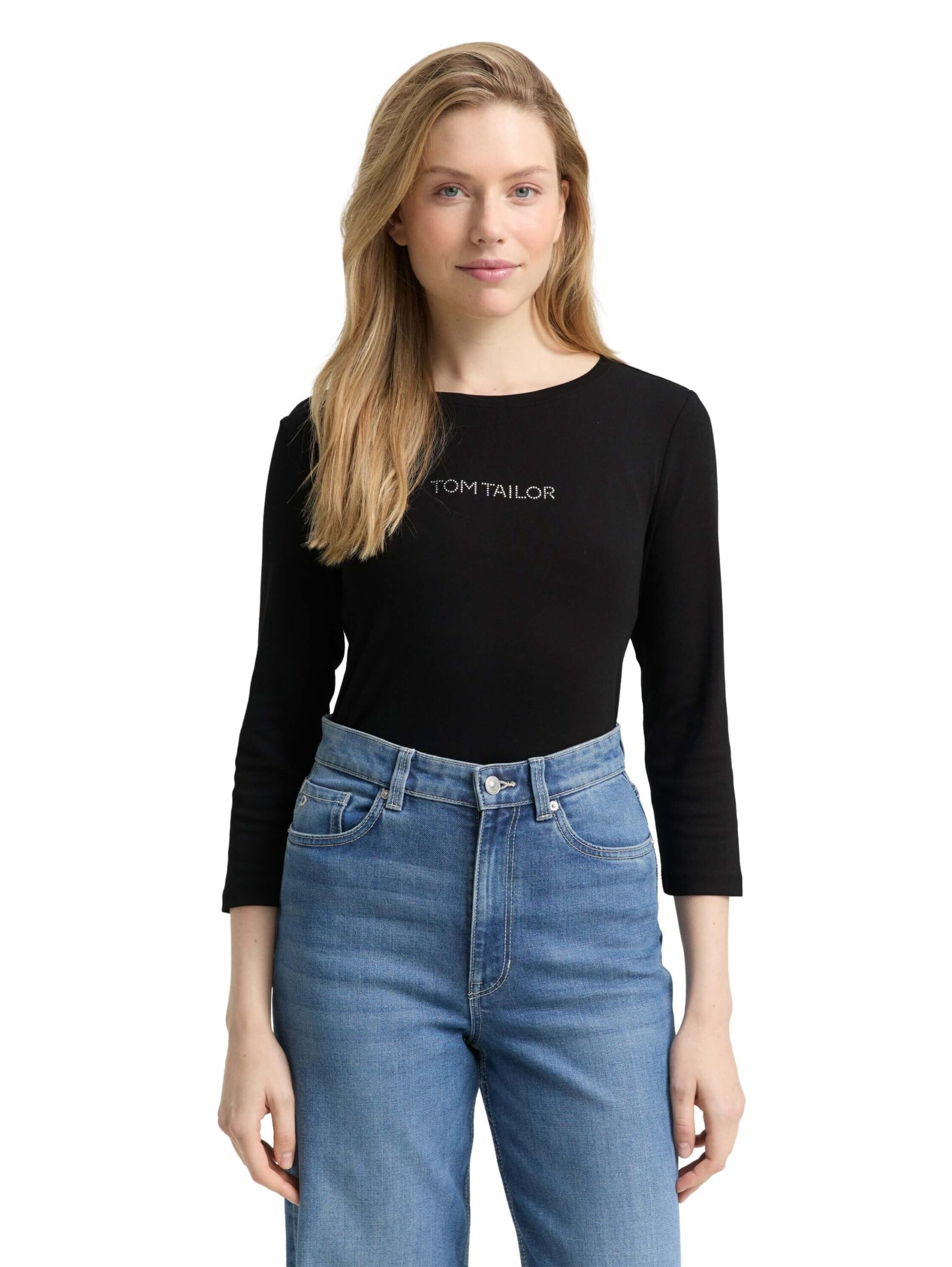 T-shirt front glitter logo