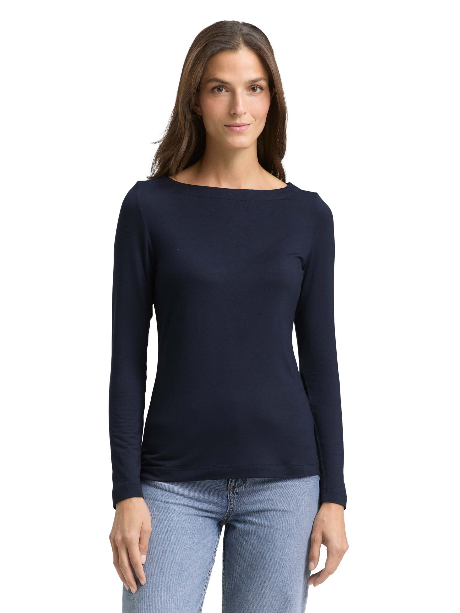 T-shirt sleeky boat neck