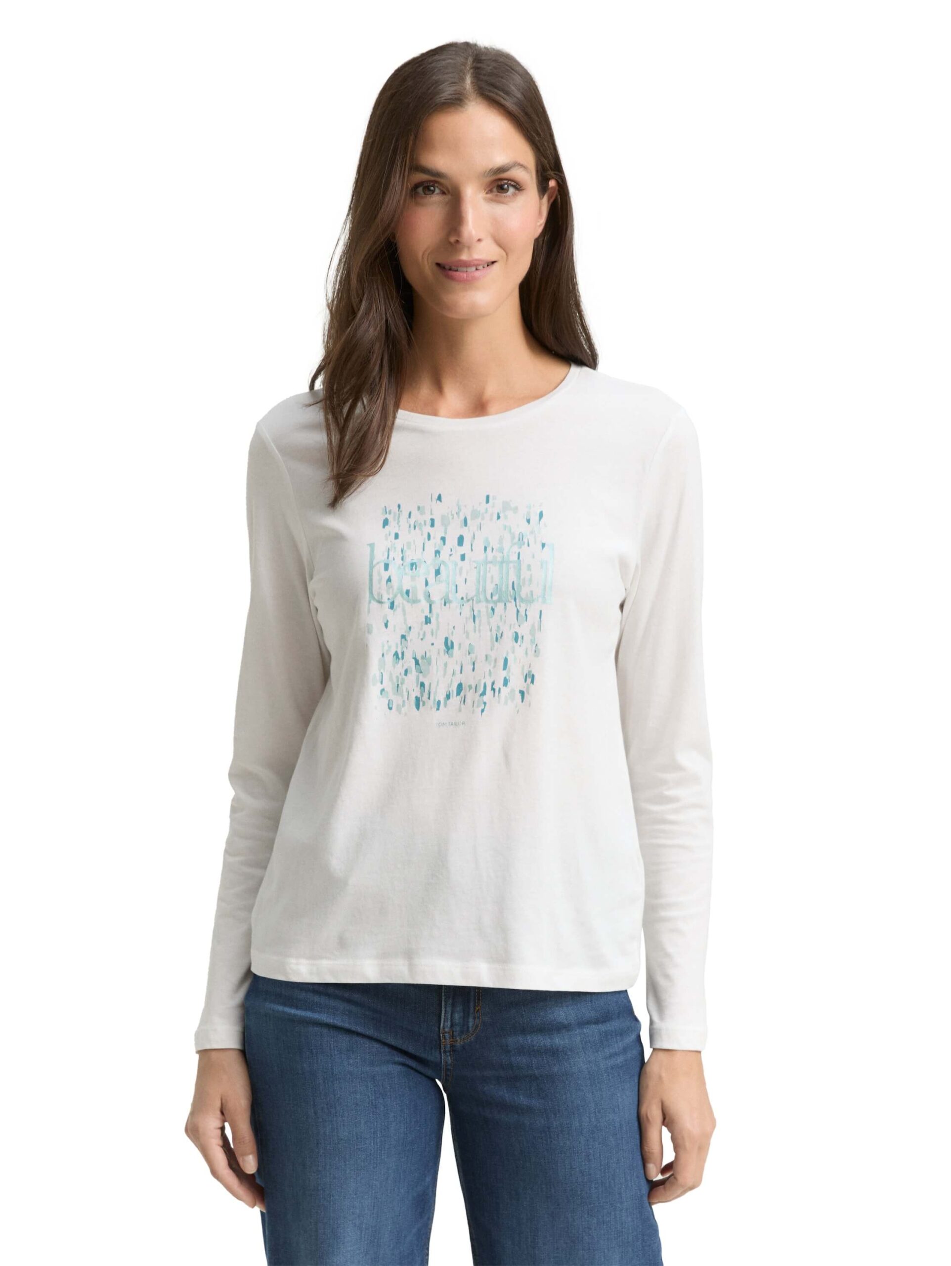 Longsleeve crew neck frontprint