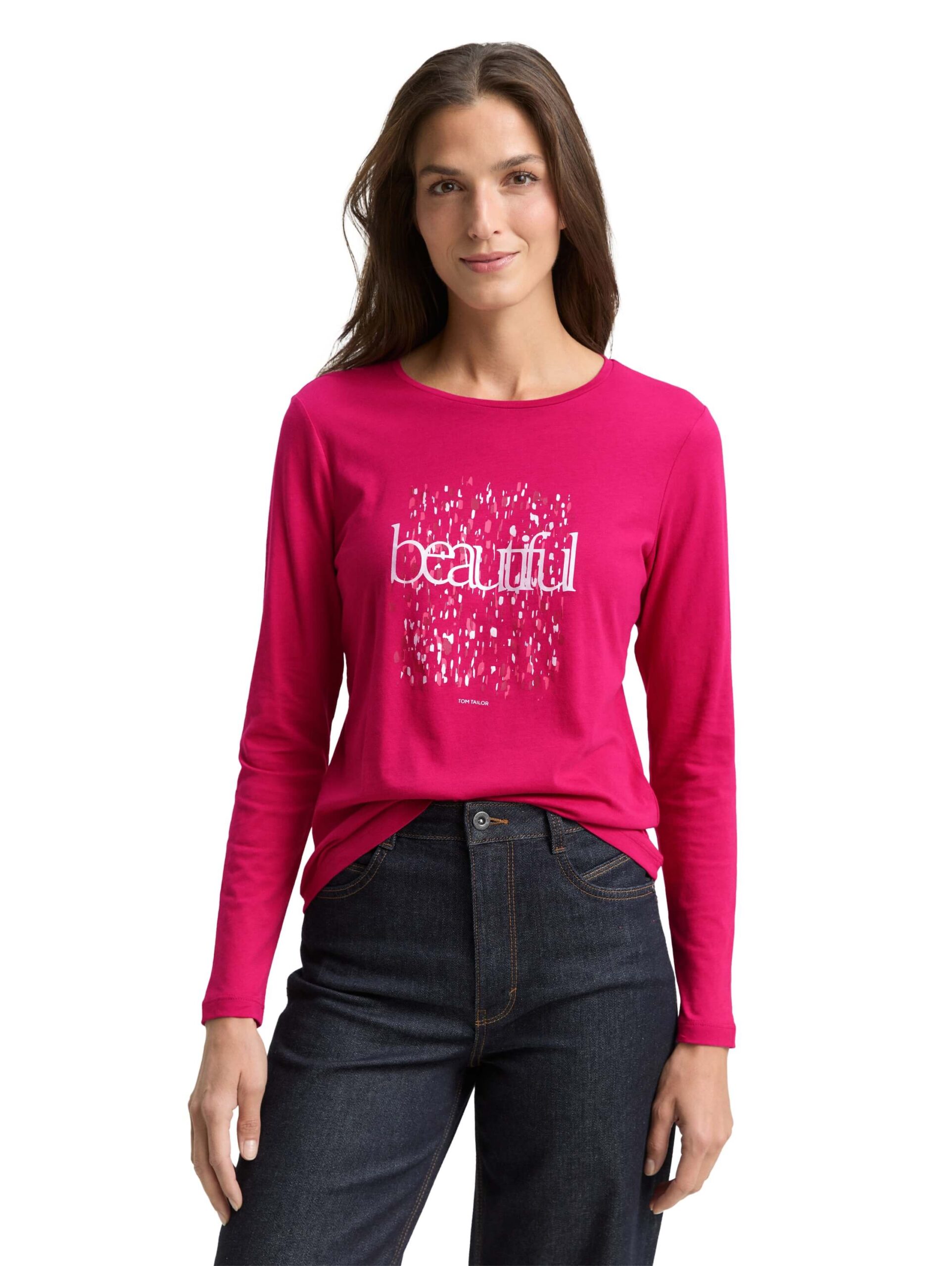 Longsleeve crew neck frontprint