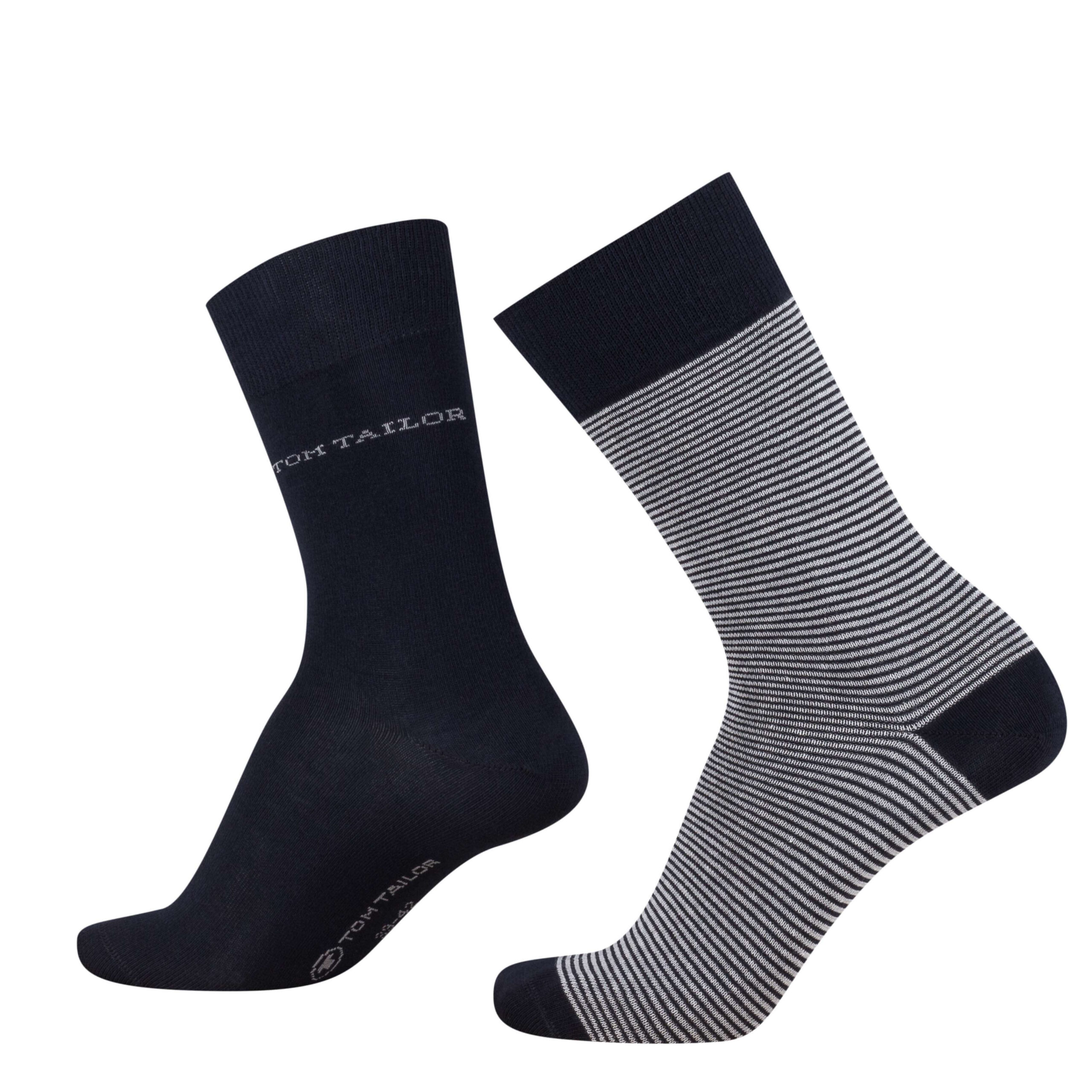 Basic férfi zokni stripe 2 pár