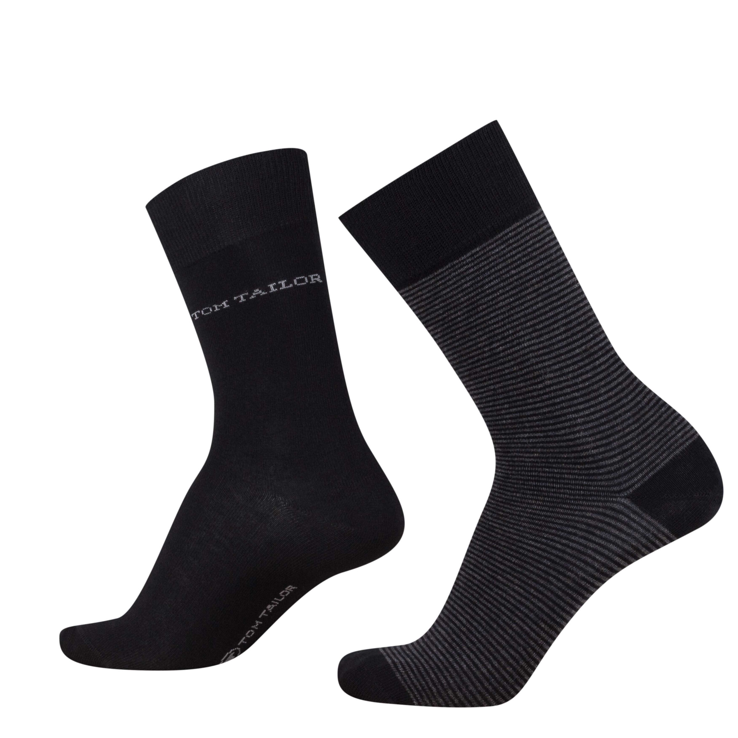 Basic férfi zokni stripe 2 pár