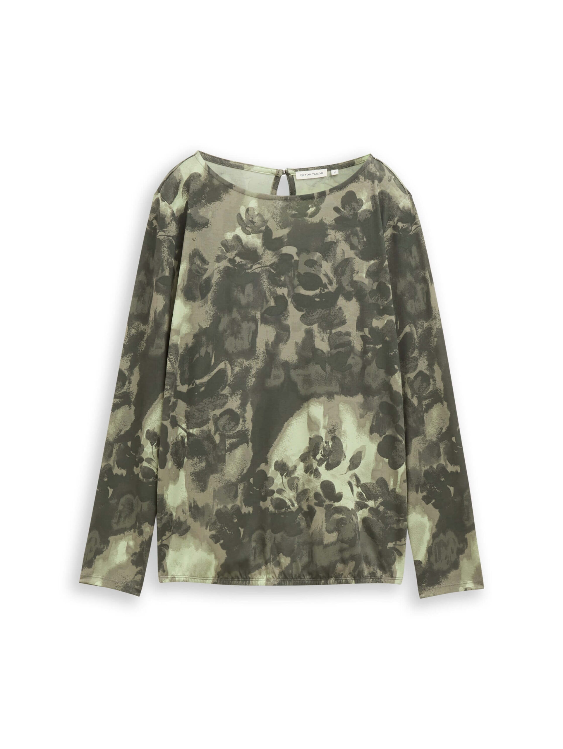 T-shirt wide crew neck alloverprinted