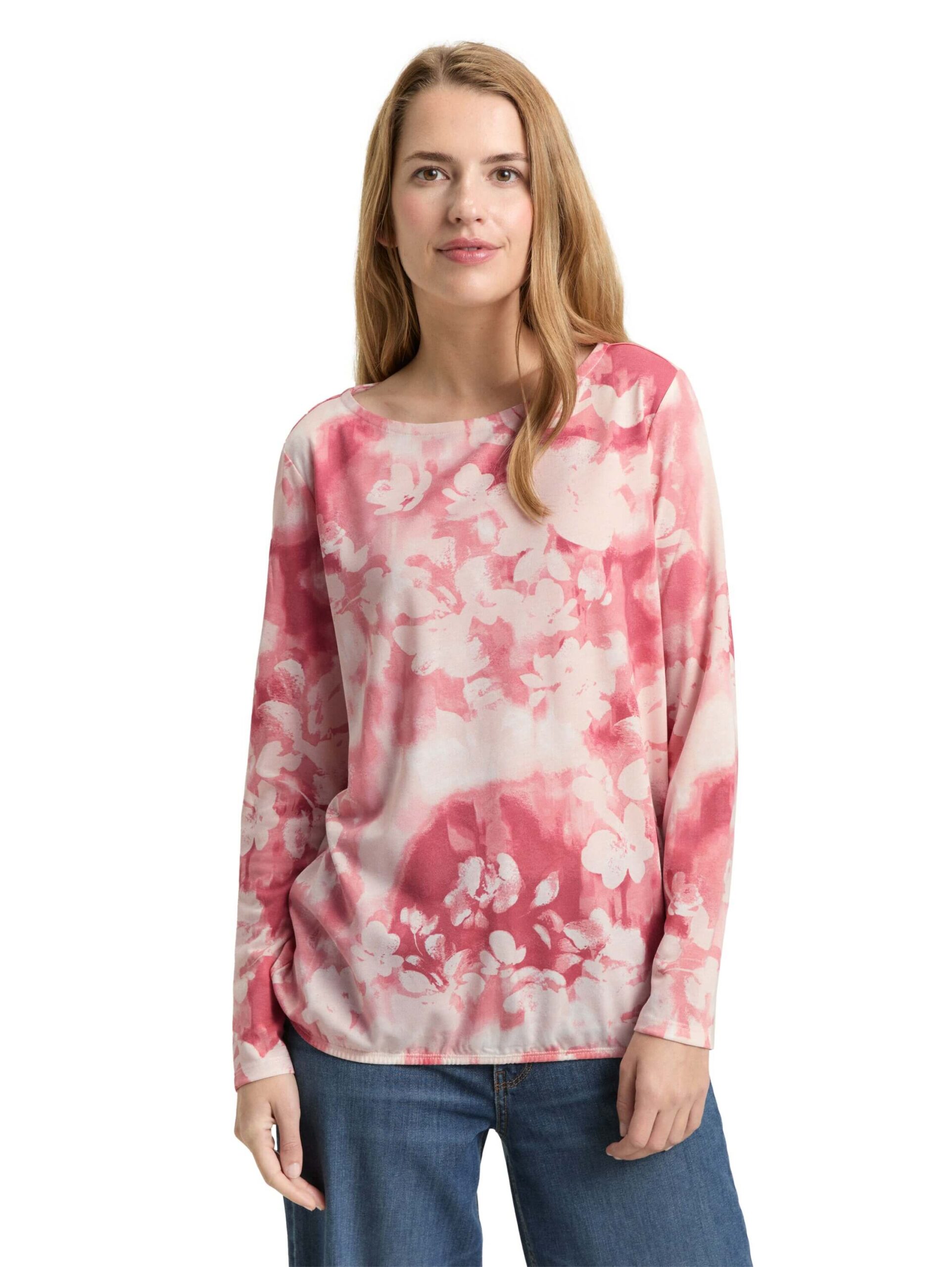 T-shirt wide crew neck alloverprinted