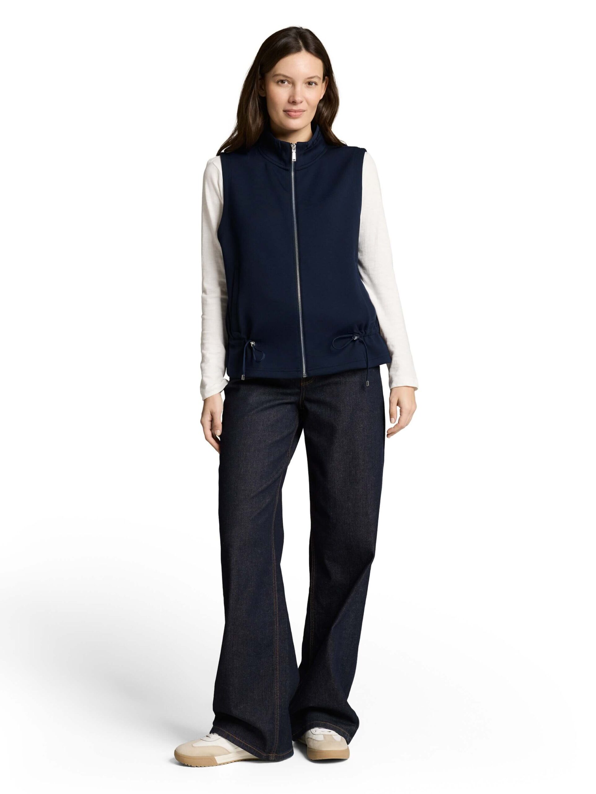 Sweatvest stand up collar