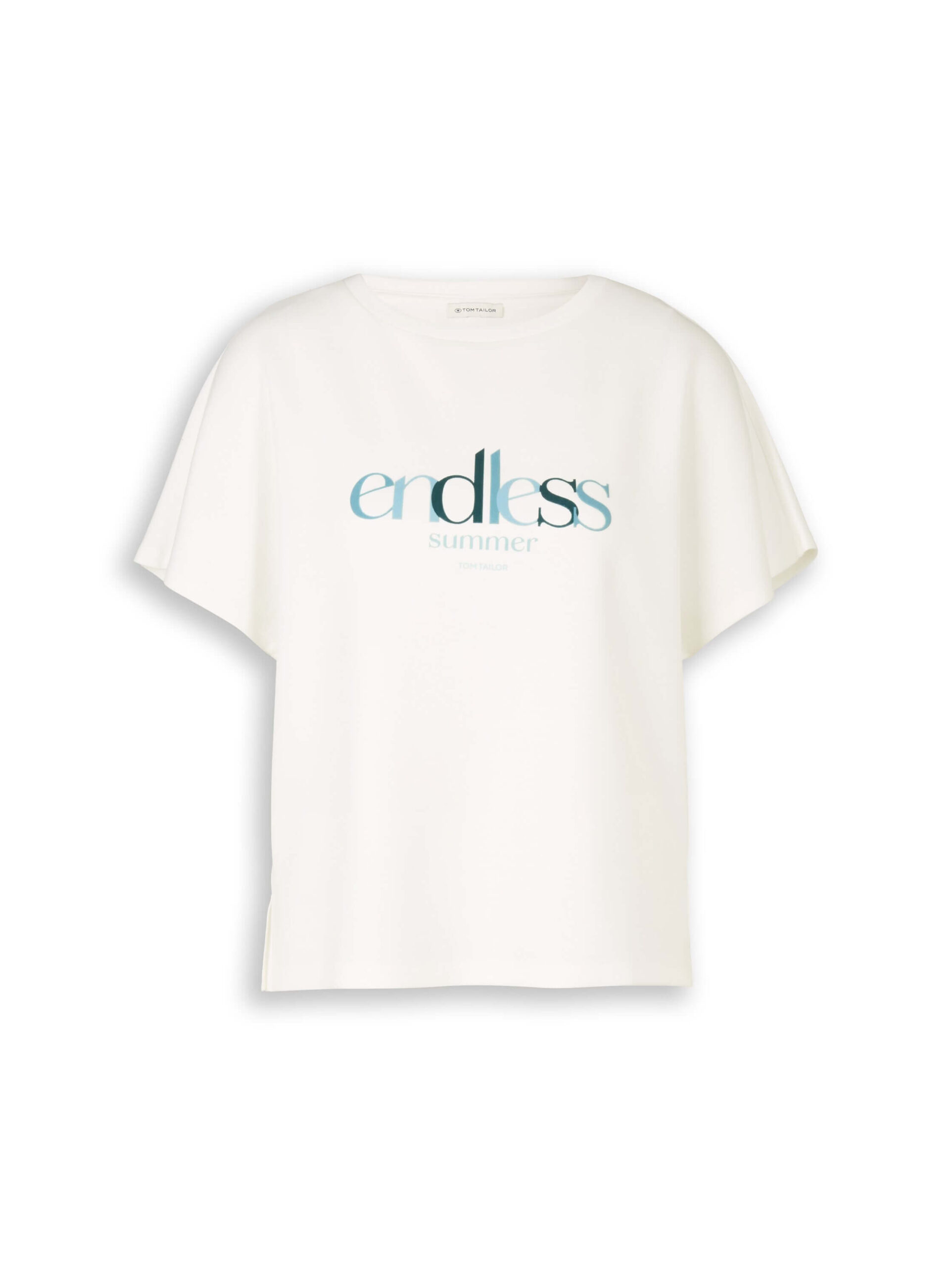T-shirt scuba crew neck with print