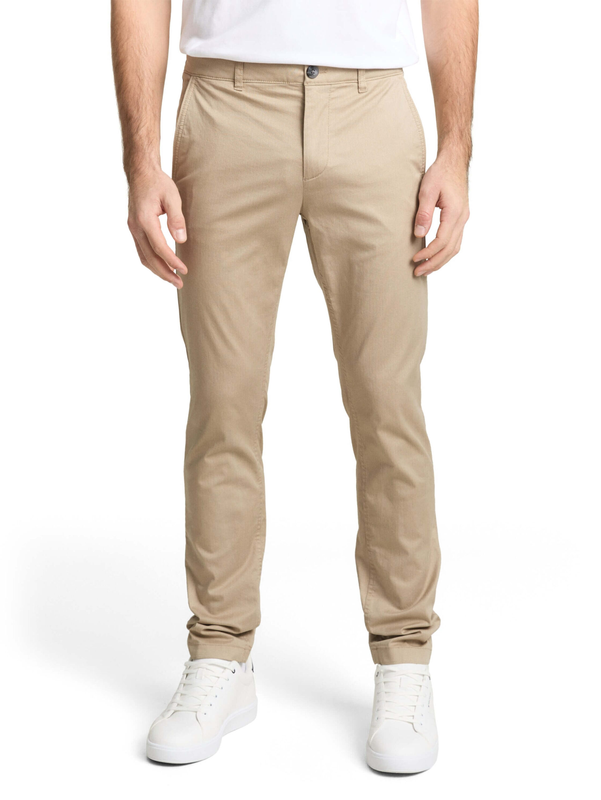 slim printed chino