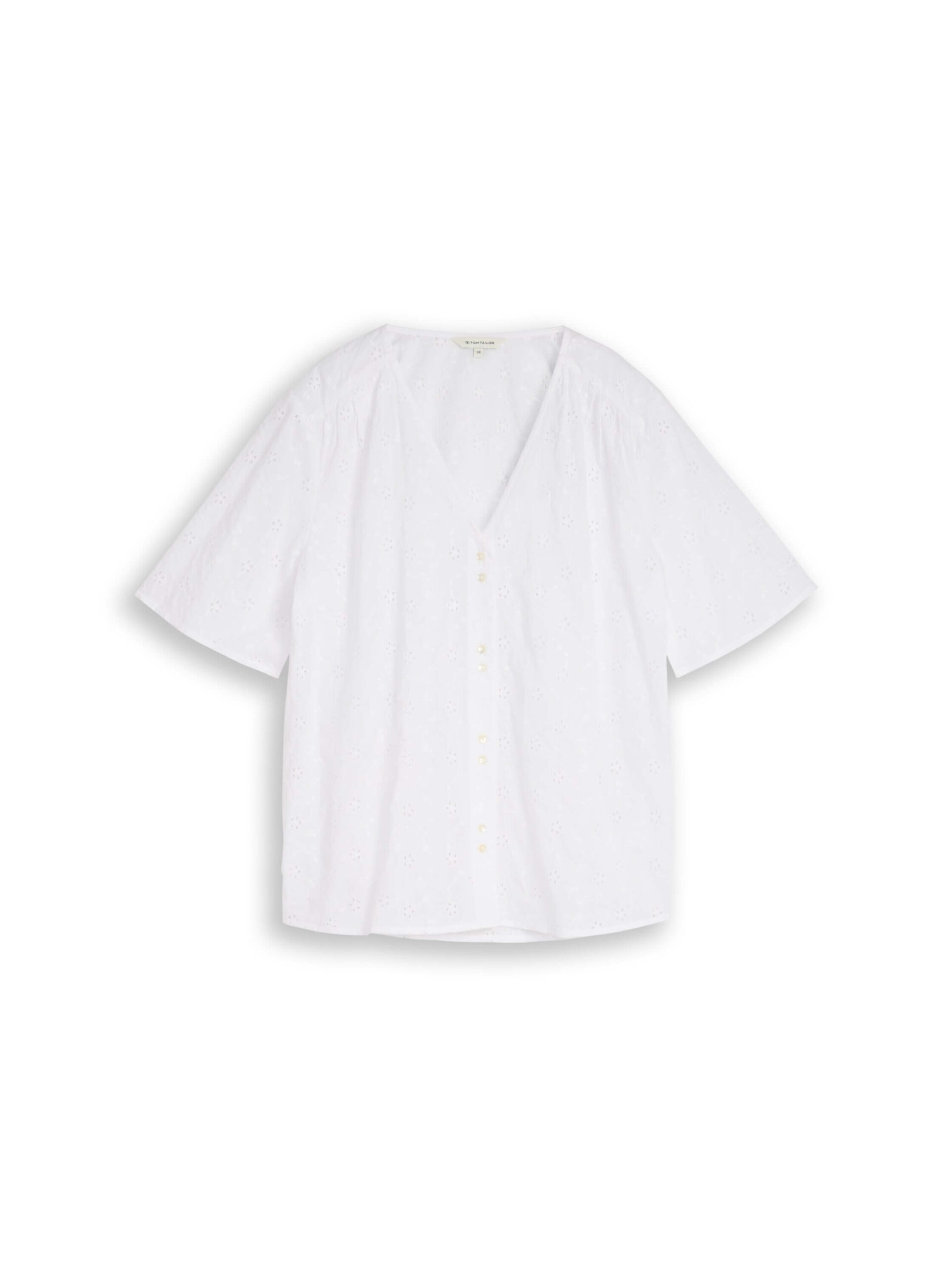 blouse schiffli V-neck