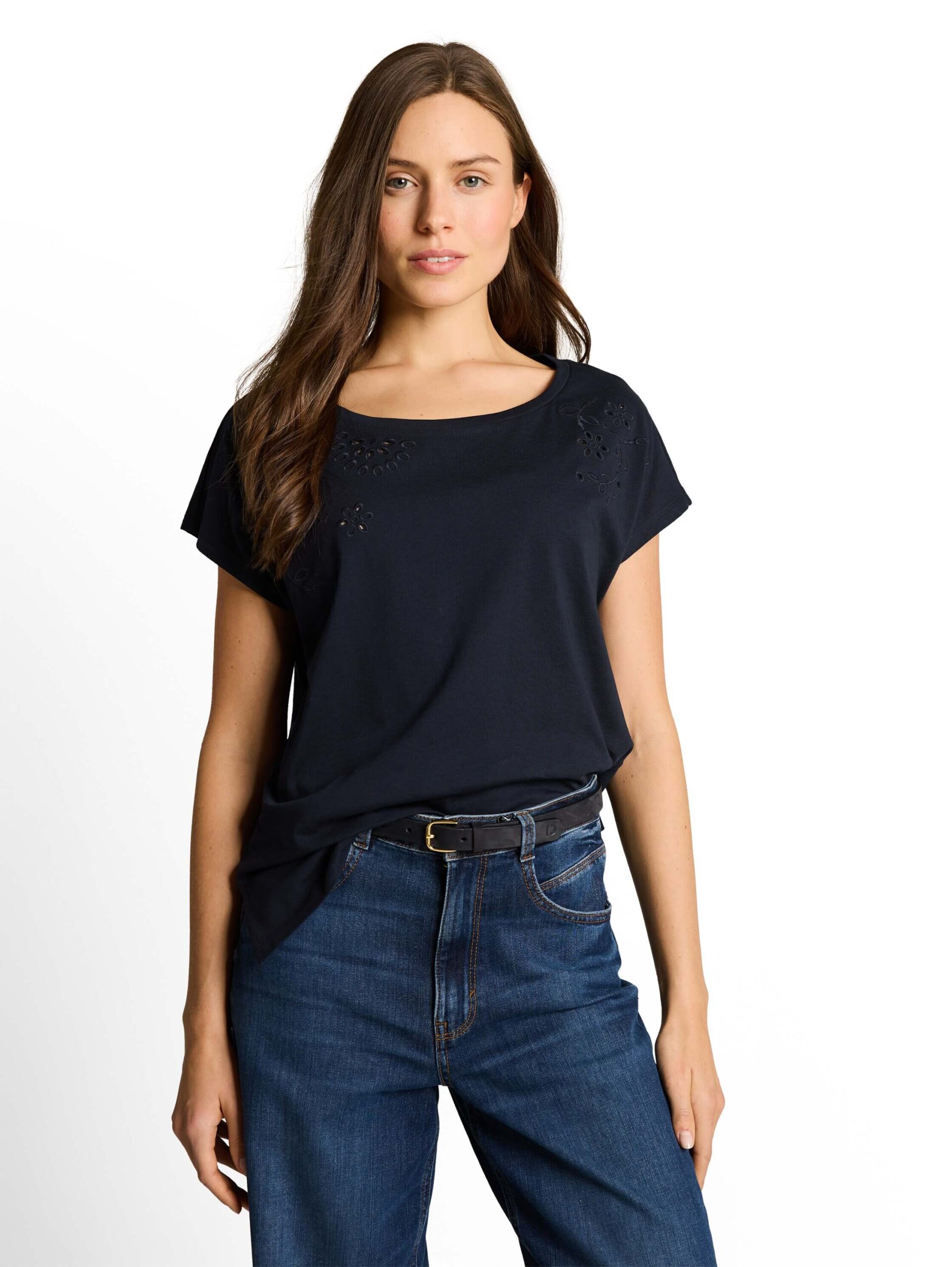 T-shirt crew neck ajour deplaced artwork