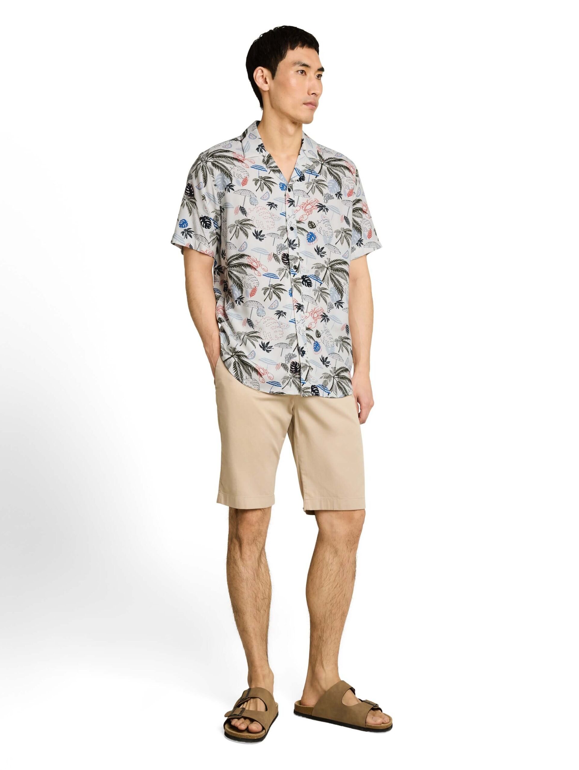 printed viscose twill shirt