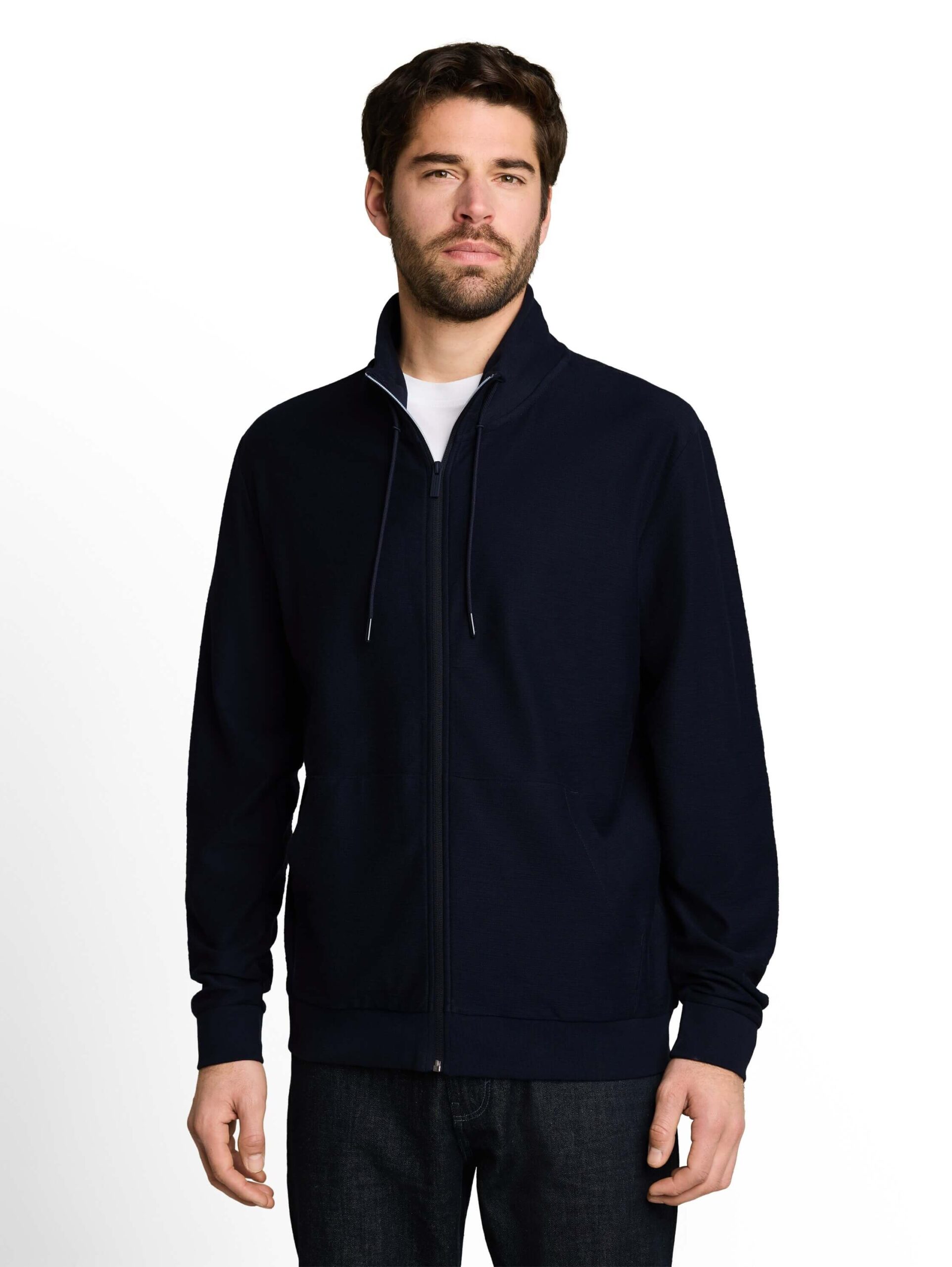 structured stand-up jacket